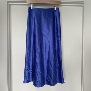 Silk maxi skirt